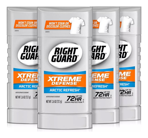 Antitranspirante barra Right Guard ARCTIC REFRESH artic refresh 73 g pack de 4 u