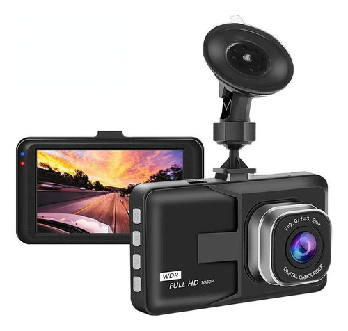 Dual Dash Cam 3 Pulgadas Cámara Full Hd 170° Gran Angular