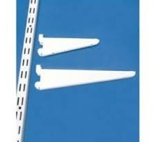 Mensula Metalica - Reforzada - 17cm Doble Enganche Para Riel
