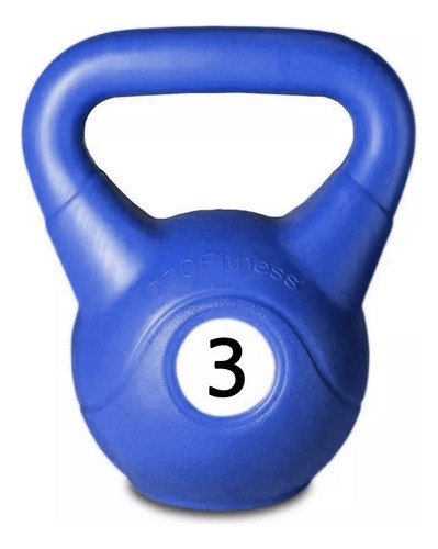 Pesa Rusa 3 Kg Kettlebell Pvc - Crossfit-fitness