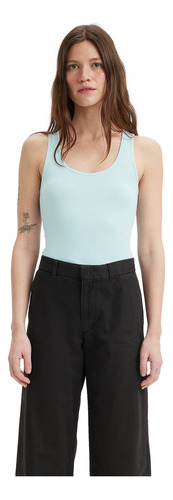 Polera Mujer Tank Top Celeste Levis