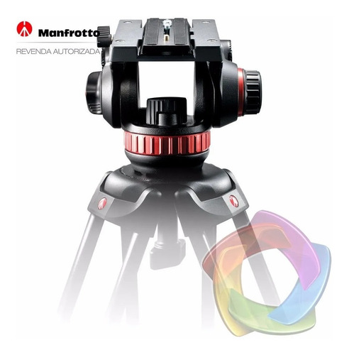 Imagem 2 de 4 de Manfrotto Mvh502ah - Cabeça Hidráulica P/ Vídeo Mvh 502ah