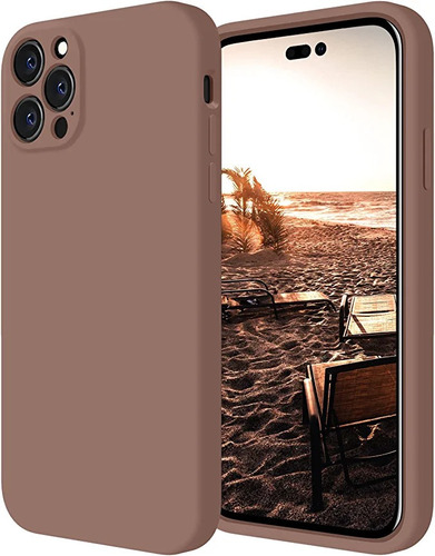 Funda Para iPhone 14 Pro De Silicona Marron