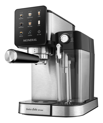 Cafeteira Espresso Mondial Dolce Latte C-28-ecl Cor Preto/inox 110v