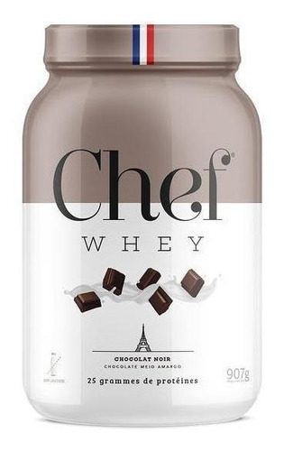 Chef Whey Protein Zero Lactose Choc.amargo 907g - Chef Whey