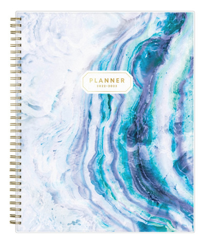 Blue Sky Planificador Semanal Y Mensual Del Año Académico 2022-2023, 8.5 X 11 Pulgadas, Cubierta Flexible Esmerilada, Encuadernado Con Alambre, Gemma (118177-a23)