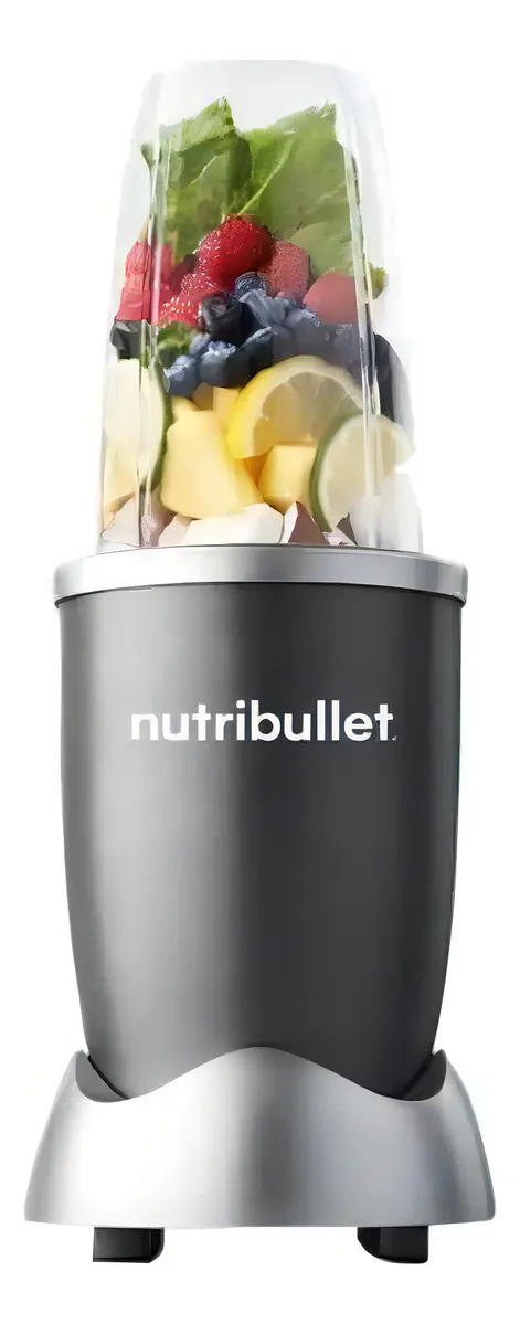 Licuadora portátil Nutribullet 600-series 5 accesorios 600W 710 mL gris con vaso de tritan - Incluye 5 accesorios