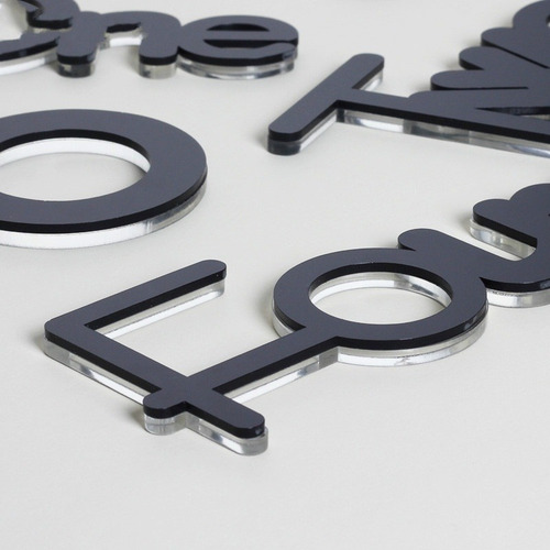 Reloj Pared Acrilico Grande Etiqueta Diseño Moderno
