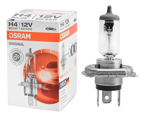 Kit Com 10 Lâmpada H4 12v 60/55w Osram Original Bilux