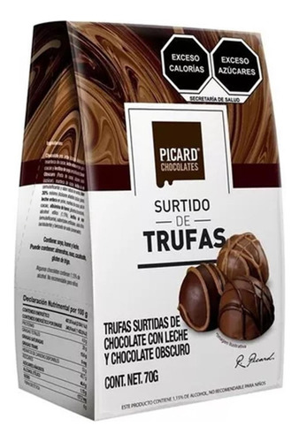Picard Trufas Surtidas Chocolate Con Leche Y Obscuro 70g