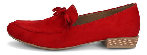 Zapato Mocasin Moca Classic 877 Rojo