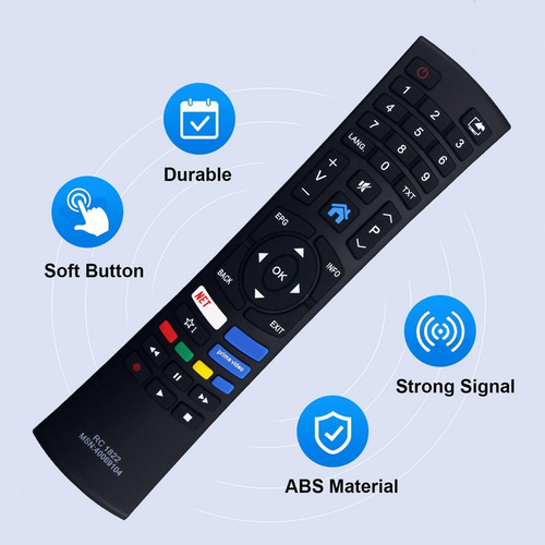 Control Remoto De Reemplazo Rc1822 Para Control Remoto Medio