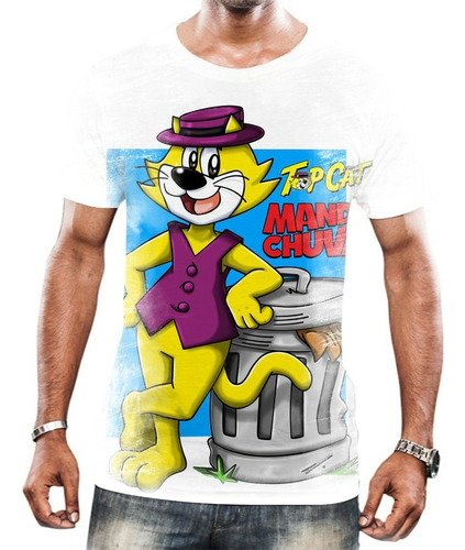 Camiseta Camisa Manda Chuva Top Cat Clássico Nostalgia Hd 1