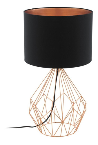 Eglo Pedregal Lámpara De Sobremesa Cod.95185 Color de la estructura Cobre Color de la pantalla Negro y Cobre