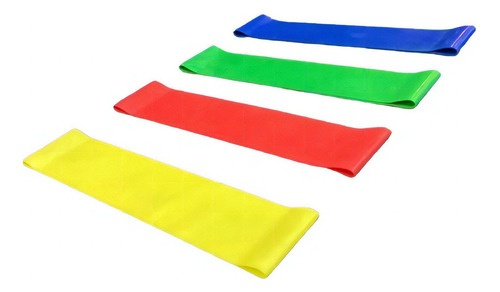 Kit Banda Tiraband Theraband Elastica 4 Tensiones