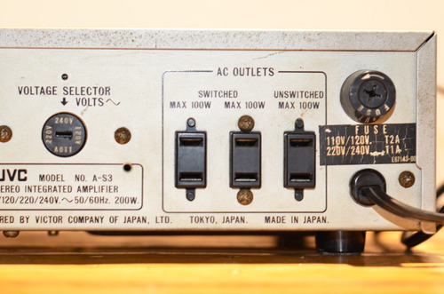 Amplificador Jvc As-3 Hi-fi Clase A