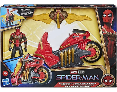 Figura De Accion Spiderman Con Moto