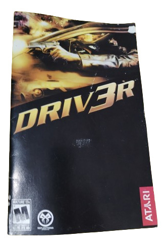 Manual Original Videojuego Driver 3 Playstation Ps2 