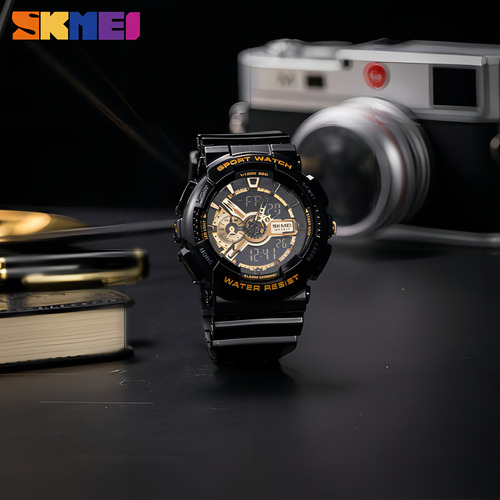 Reloj deportivo impermeable Skmei 1688 Anadigi para hombre