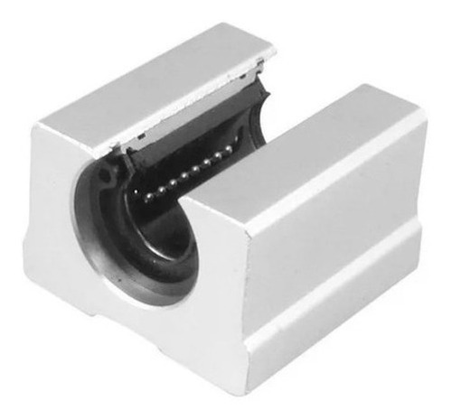 Pillow Block 25mm Aberto Com Rolamento Linear Sbr25uu C/ Nf