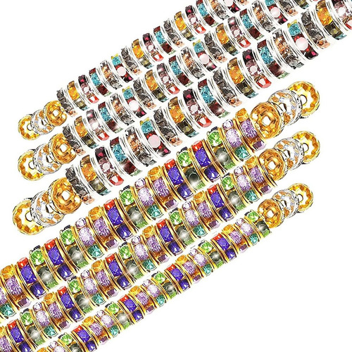 Dijes Con Strass Para Pulseras Etc 8mm Pack 900 Colorful