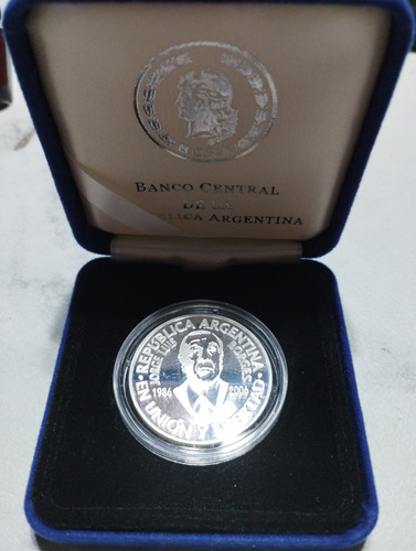 Moneda Borges Plata Proof Bcra 2006