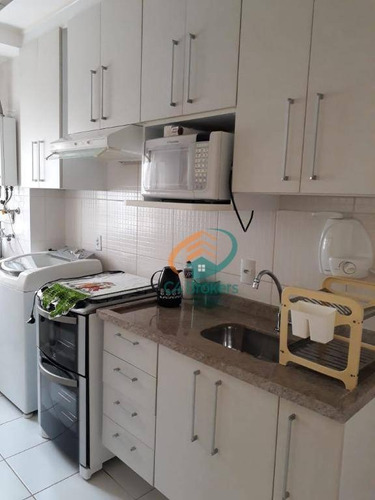 Imagem 3 de 16 de Apartamento 47 Metros 2 Dormitórios 1 Vaga De Garagem Mobiliado Já Com Acabamento! - Ap0312