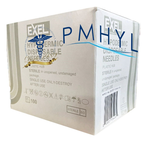 Aguja Exel Mesoterapia 27g X 1 1/2 (38mm ) Caja C/100 Pzas