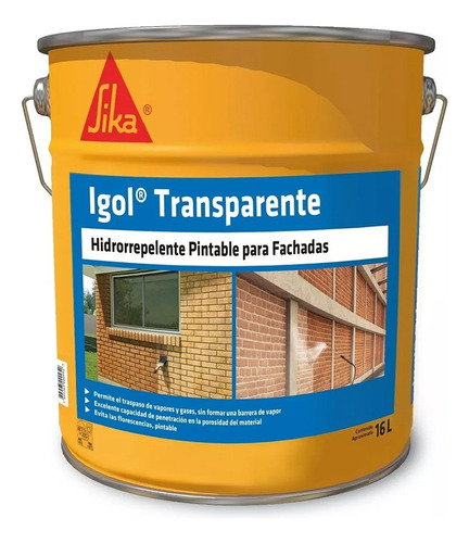 Igol Transparente Protección Hidrorrepelente Antisales 16 Lt