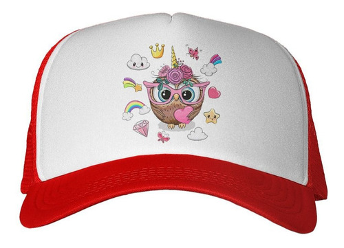 Gorra Owl Buho Lechuza Dibujo Diseño Lentes Art