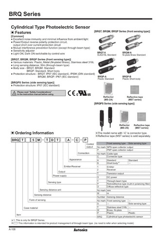 Sensor Reflexivo M18 Npn Na/nf 3 Metros Brqm3m-pdta Autonics