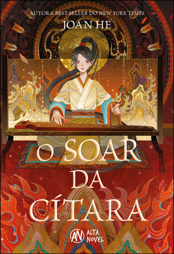 O soar da cítara, de Joan He. Editora Alta Novel, capa mole, edição 1 em português, 2023