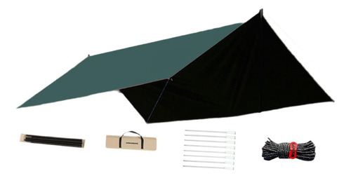 Tienda De Campaña Tipo Hamaca, Accesorios Verde Negro
