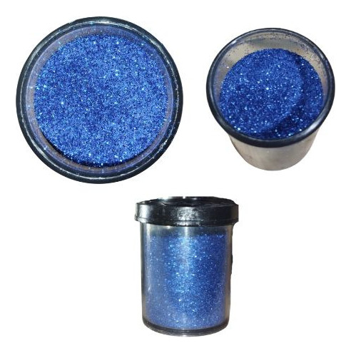 Purpurina Brillantina Azul 15grs P/ Resinas, Velas, Escolar