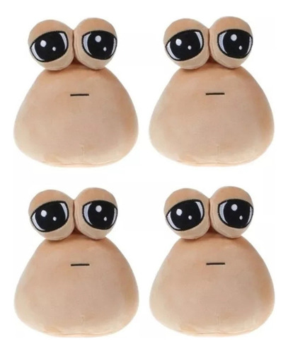 4pcs Emoción Alien Pou Muñeco Peluche Juguete Color Unit