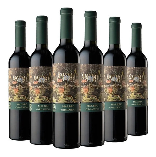 Imagen 1 de 1 de Vino tinto Malbec ANIMAL Organico bodega Ernesto Catena Vineyards 750 ml pack x 6 u