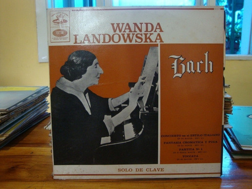 Vinilo Wanda Landowska Bach Solo De Clave Cl2