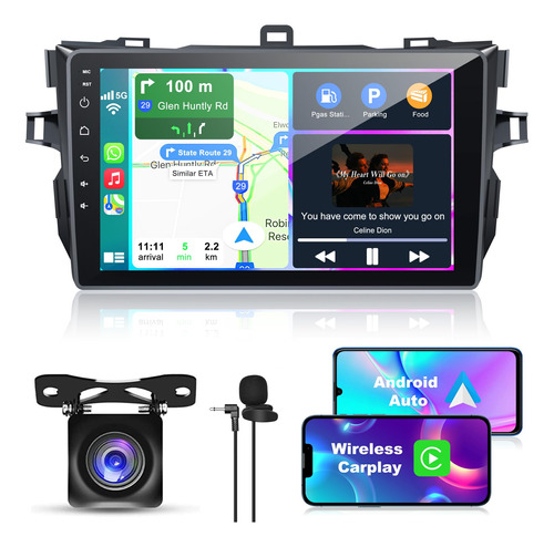 Radio De Coche Android 12 Para Toyota Corolla 2009 2010 2011