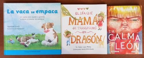 3 Libros Mama Dragón Calma León Vaca Empaca Lopez Medus Tb