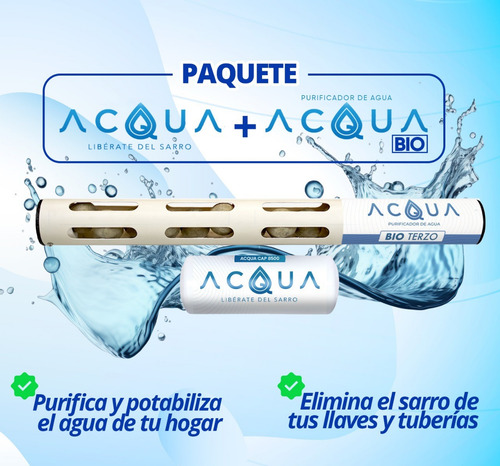 Acqua Pack 5 Incluye Acqua Cap 8500 + Acqua Bio Terzo