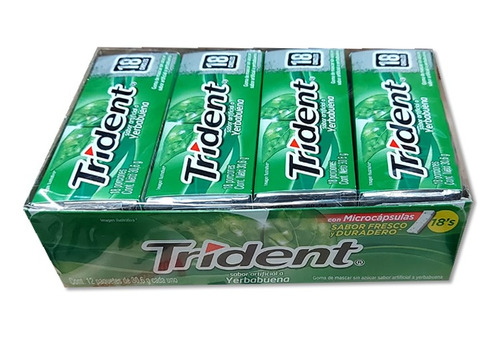 Trident Yerbabuena 30.6 G X 12 Goma De M - g a $150