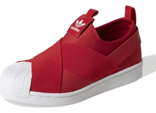 Adidas superstar best sale slip on Rouge