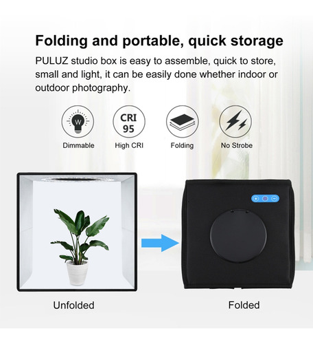 Puluz Soft Box Set Portátil Plegable Iluminación Modificador