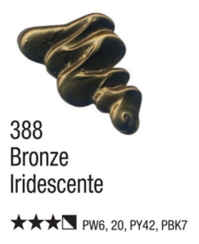Tinta Óleo Oil Colors Classic Cores Metálica 20ml Acrilex Cor do óleo Bronze Iridescente