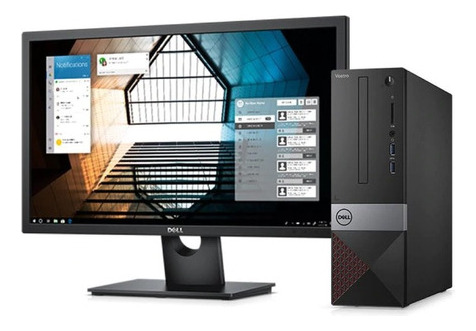 Pc Dell Vostro Sff 3681 Core I3 1tb + 256gb 12gb 18.5 Linux