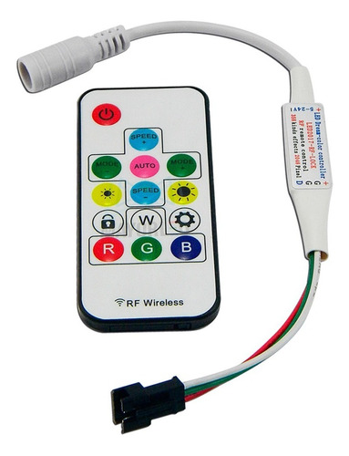 Mini Controladora R/f C/control Pixel Led Ws2812 Plug&play!
