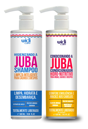 Higienizando E Condicionando A Juba Widi Care 500ml 