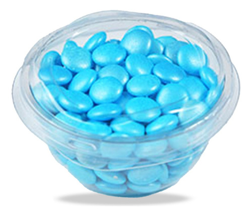 Contenedor Pet Para Postres Con Tapa Baja 70ml 6x7cm 30 Pz Transparente