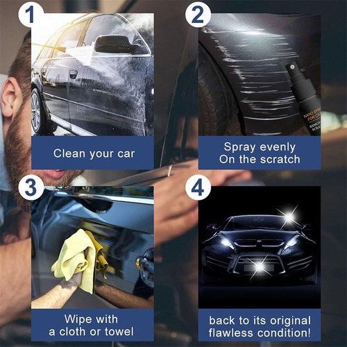 Nano Spray Quita Arañazos, Nano Spray Reparador Autocare