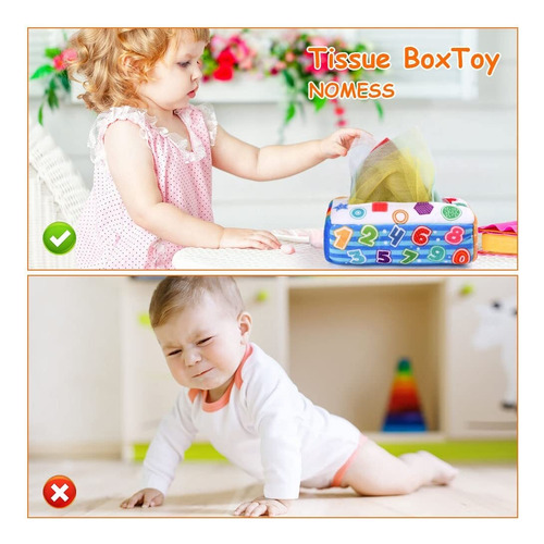 Caja De Pañuelos Para Bebés,caja De Pañuelos De Juguete